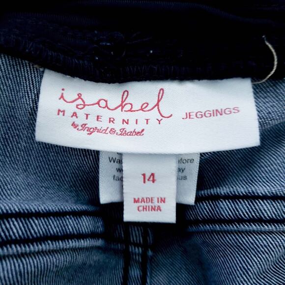 Isabel Maternity Skinny Jeans Dark Wash Jeggings Size 14 Crossover Panel - Picture 4 of 7